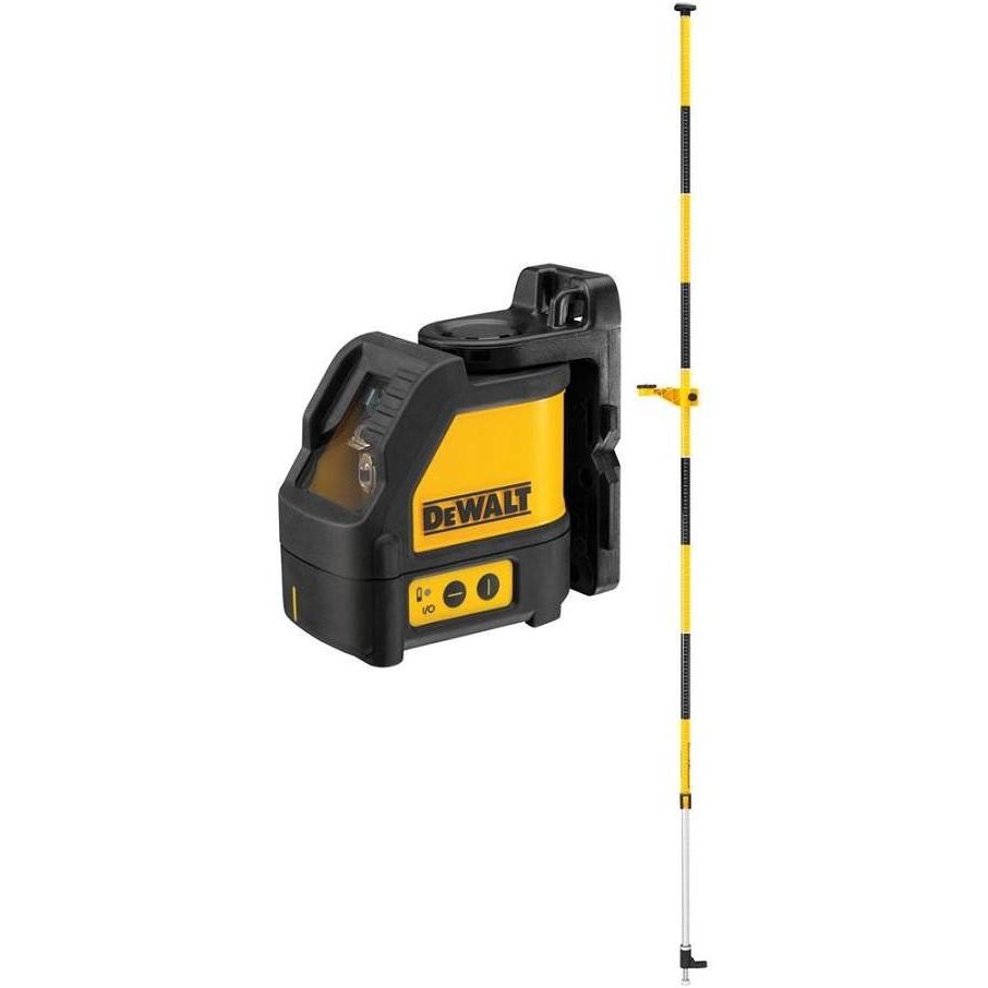 DW088KPOL Zelfnivellerende Kruislijnlaser - 2 Stralen incl. Laserkolom