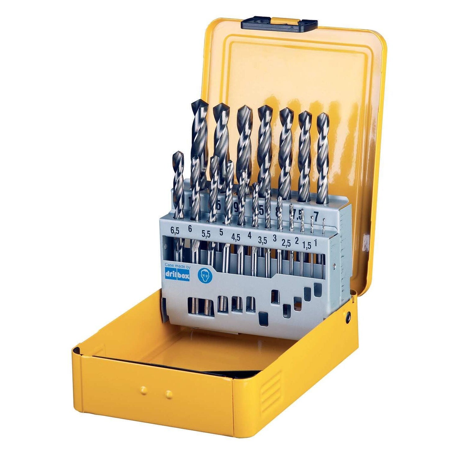 DT5923 19-delige Metaalborenset in Metalen Cassette