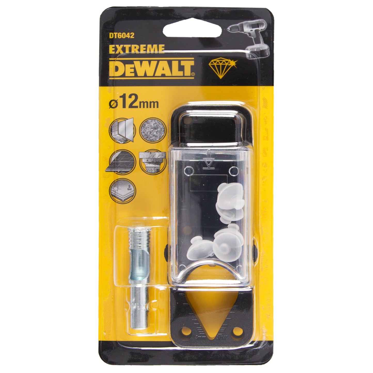 DT6042 Tegelboor 12mm + Waterreservoir