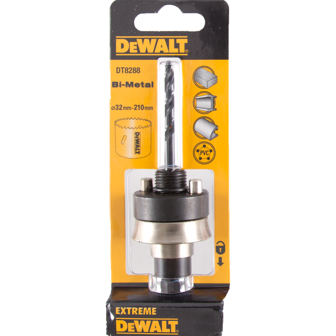 DT8288 Quick Change adapter for hole saws DEW-DT8288-QZ