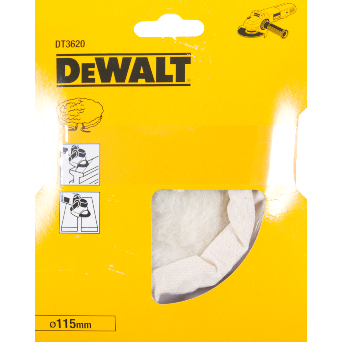 DT3620 Poetsvacht 115 millimeter DEW-DT3620-QZ