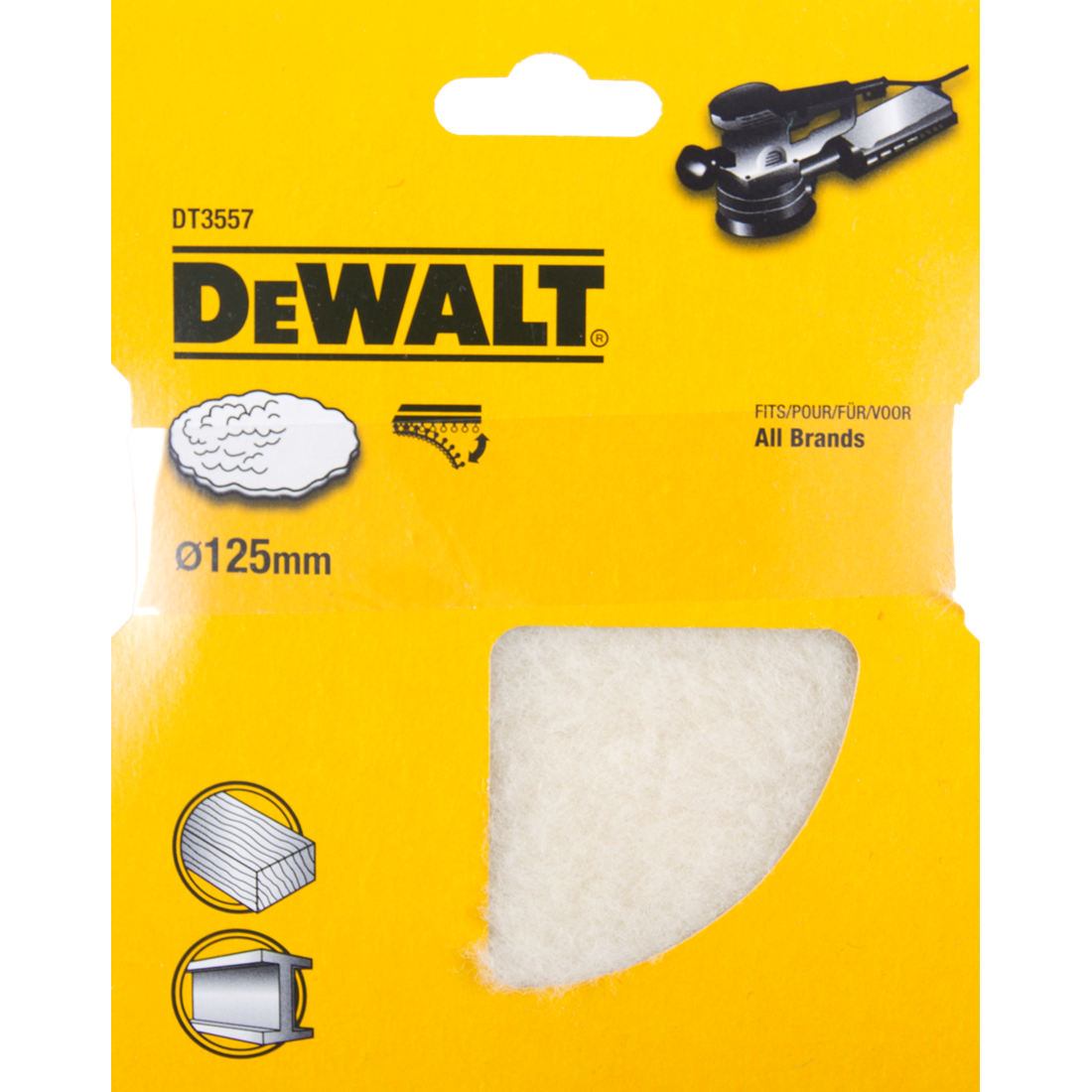 DT3557 Reinigungsmantel 125 Millimeter DEW-DT3557-QZ