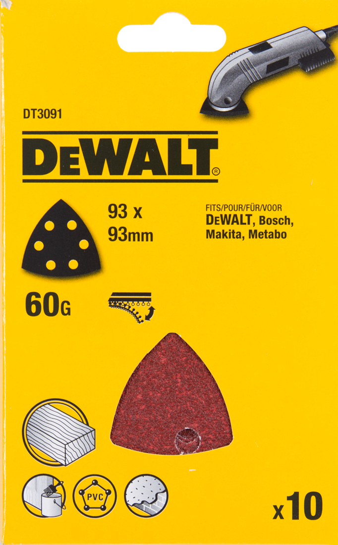 DT3091 P60 Deltaschuurpapier VE=10