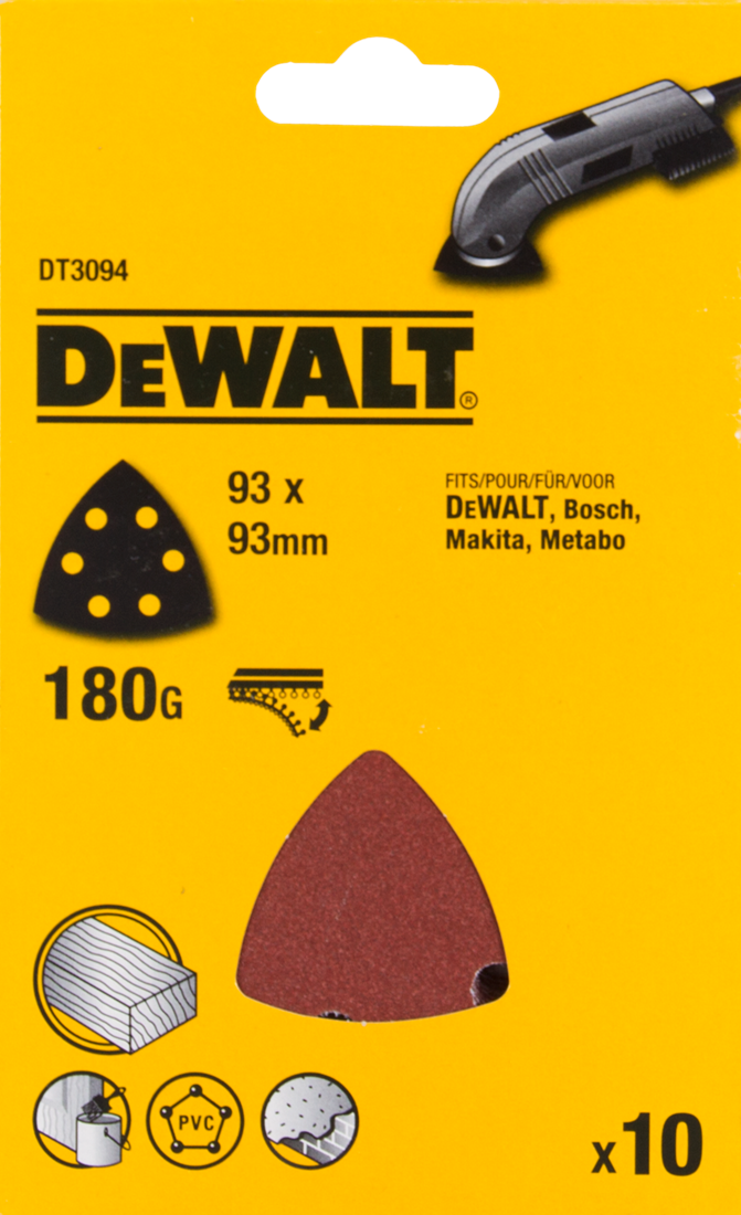 DT3094 P180 Delta sandpaper VE=10