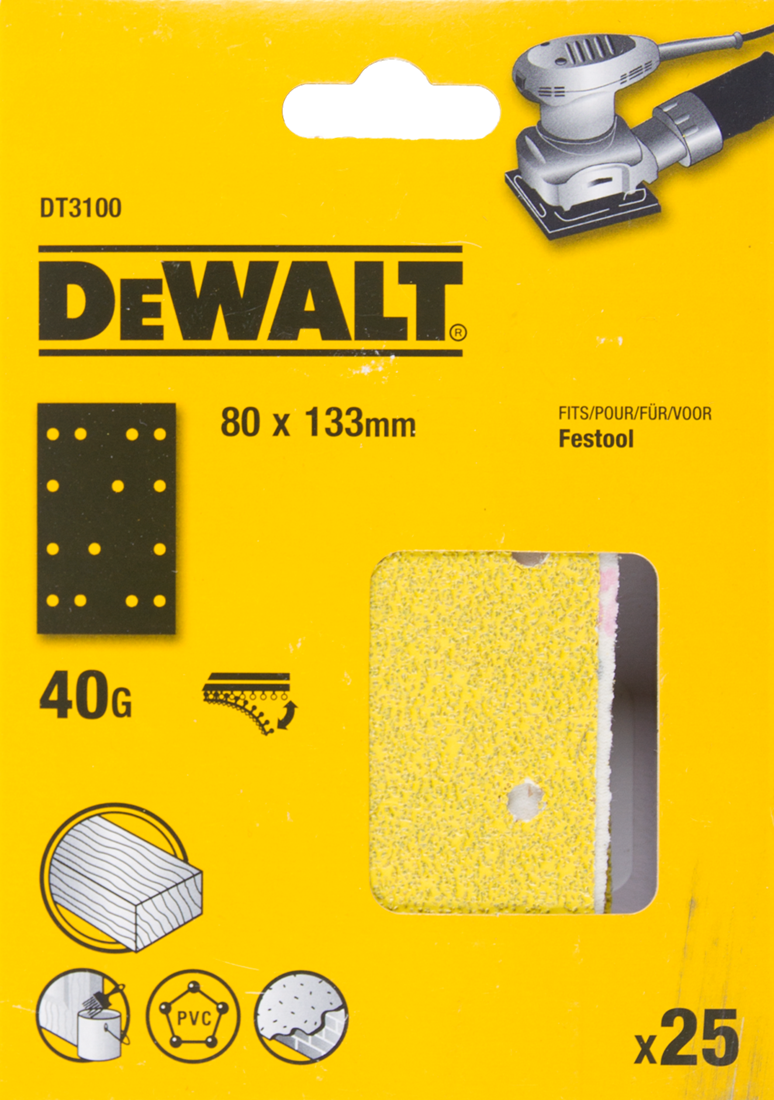 DT3100 Schuurpapier 1/4 DEW-DT3100-QZ