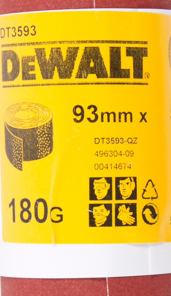 DT3593 P180 Schleifpapier, Rolle 5 m x 93 mm