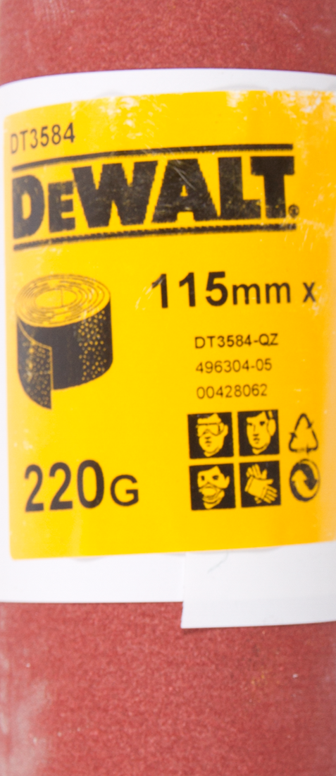 DT3584 P220 Schleifpapier, Rolle 5 m x 115.