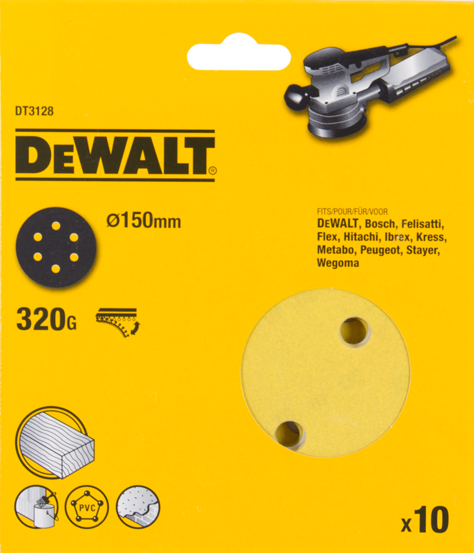 DT3128 P320 Schleifteller 150mm VE=10