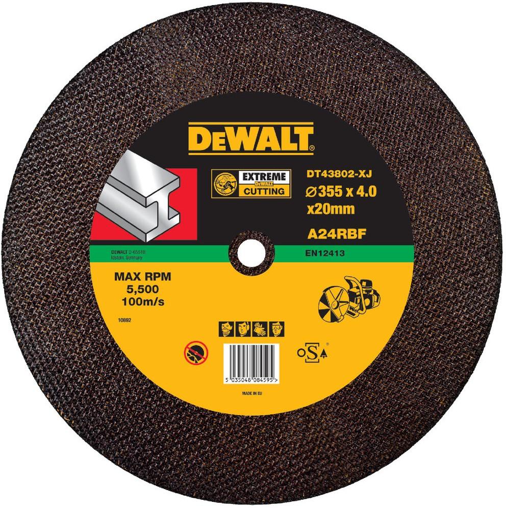 DT43802 Doorslijpschijven EXTREME® recht, metaal 355 millimeter DEW-DT43802-XJ