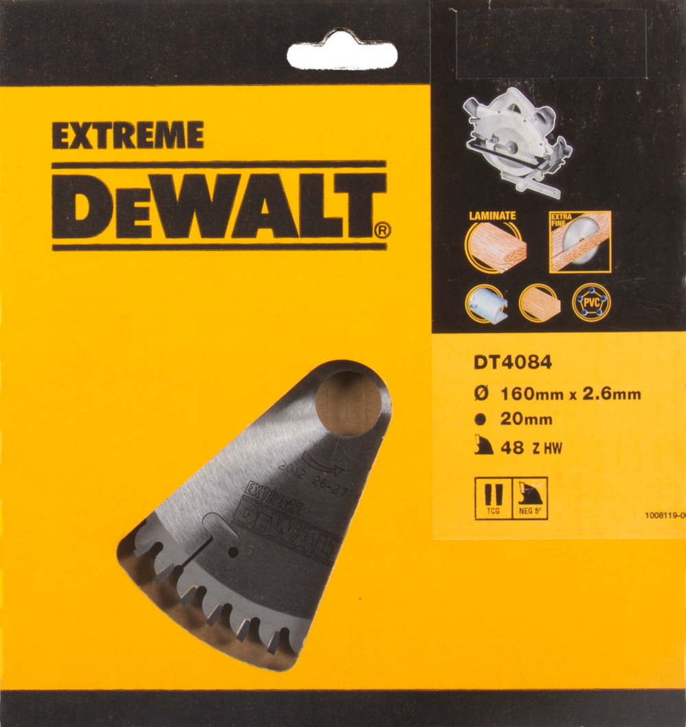 DT4084 Kreissägeblatt CZB 160x1,8x20mm 48T
