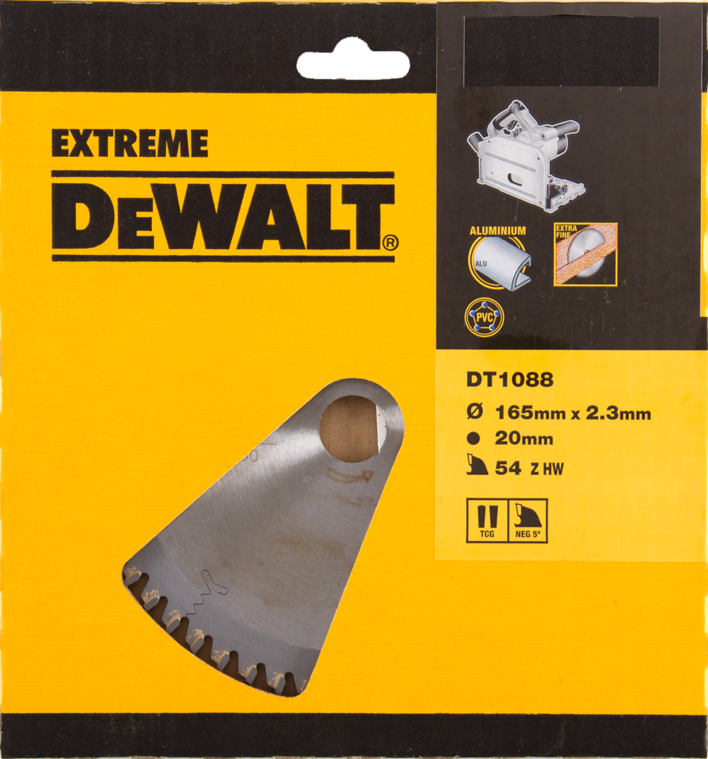 DT1088 Cirkelzaagblad Extreme 165x1.6x20mm 54T