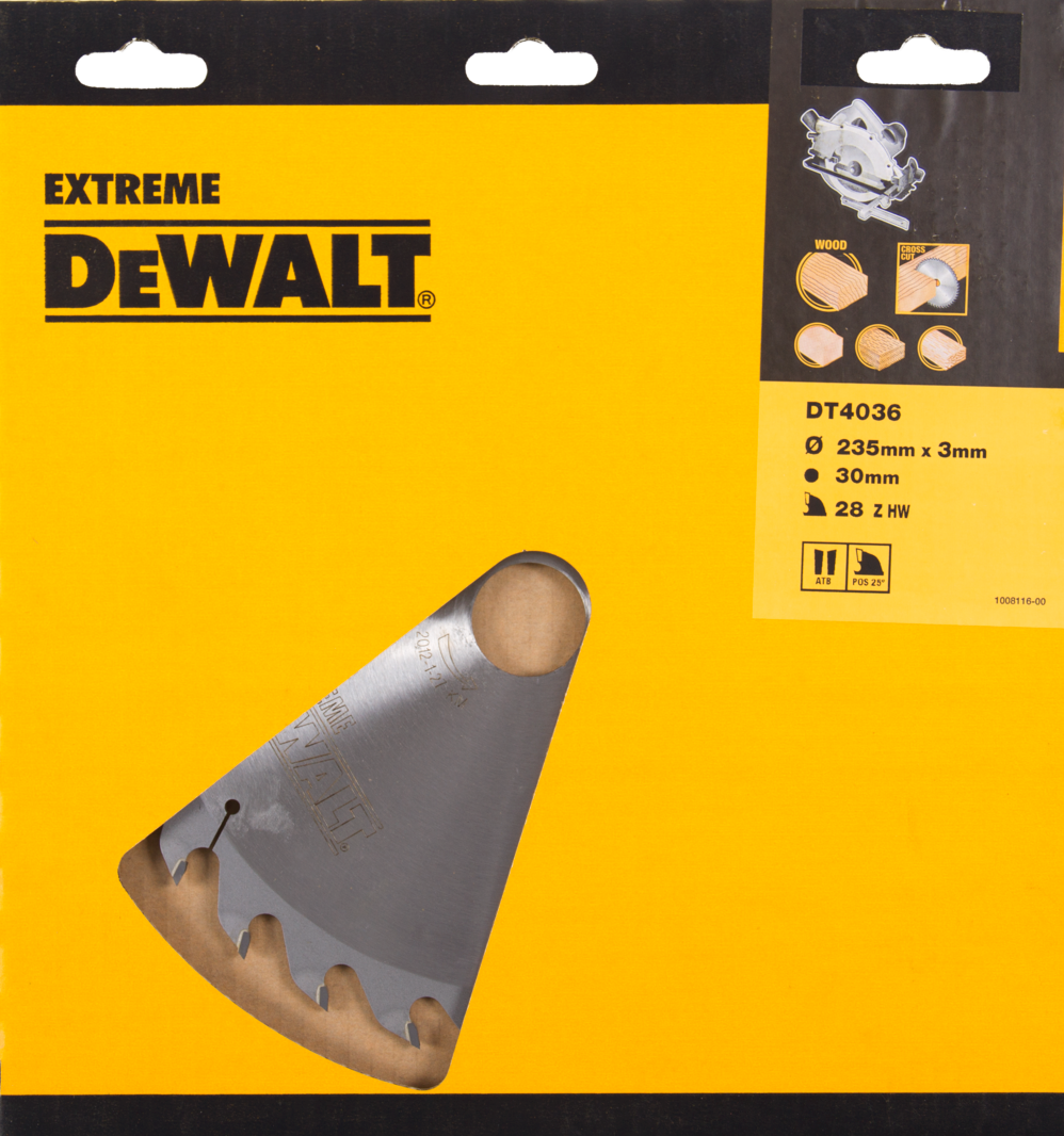 DT4036 Kreissägeblatt ATB 235x2,2x30mm 28T Universal