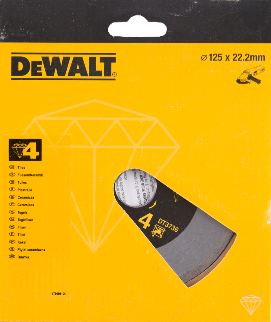 DT3736 Diamond blade for SINTERED DIAMOND BLADES FOR TILE 125 millimeter DEW-DT3736-XJ