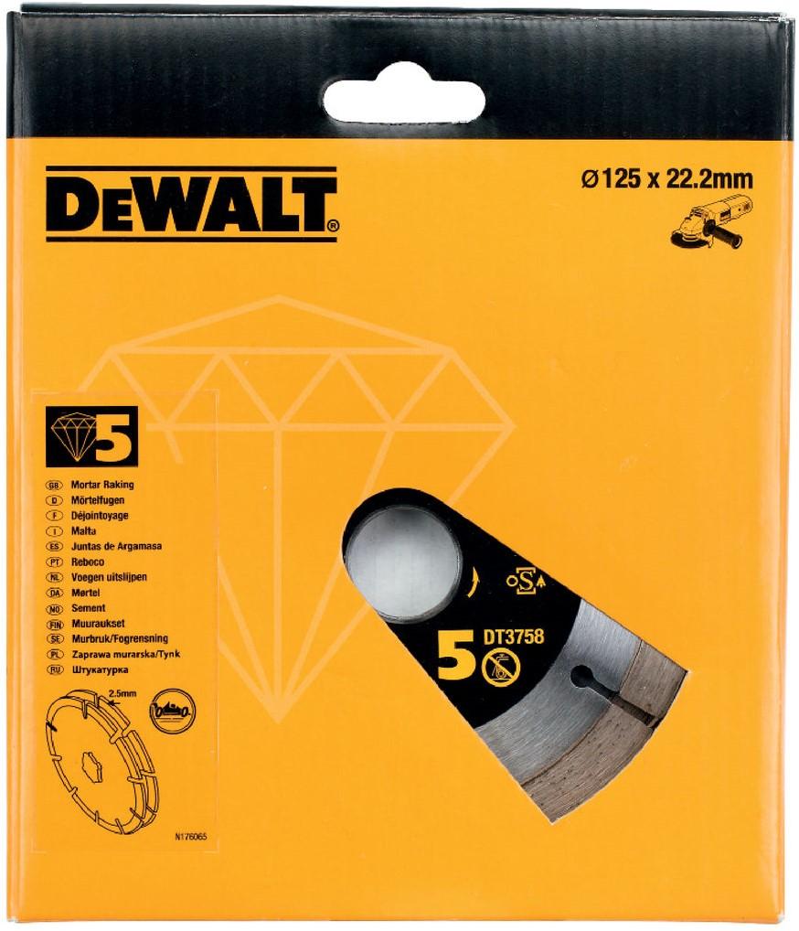 DT3758 Diamantfugenschneider EXTREME 125 Millimeter DEW-DT3758-QZ