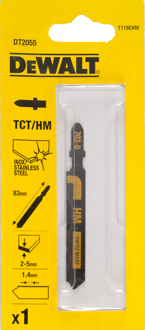 DT2055 Jigsaw blade HM DEW-DT2055-QZ