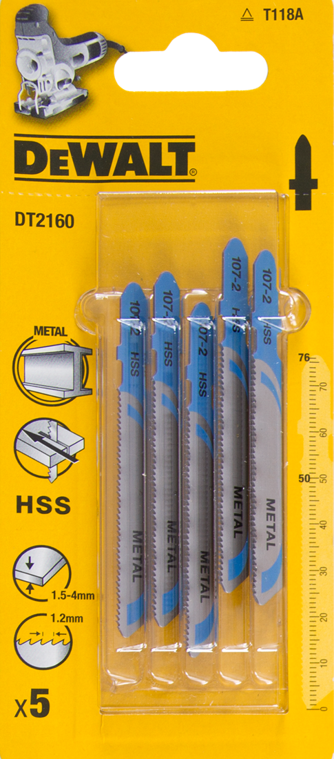DT2160 Decoupeerzaagblad HSS DEW-DT2160-QZ