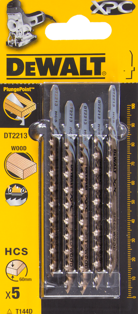 DT2213 Stichsägeblatt T144D Holz VE=5