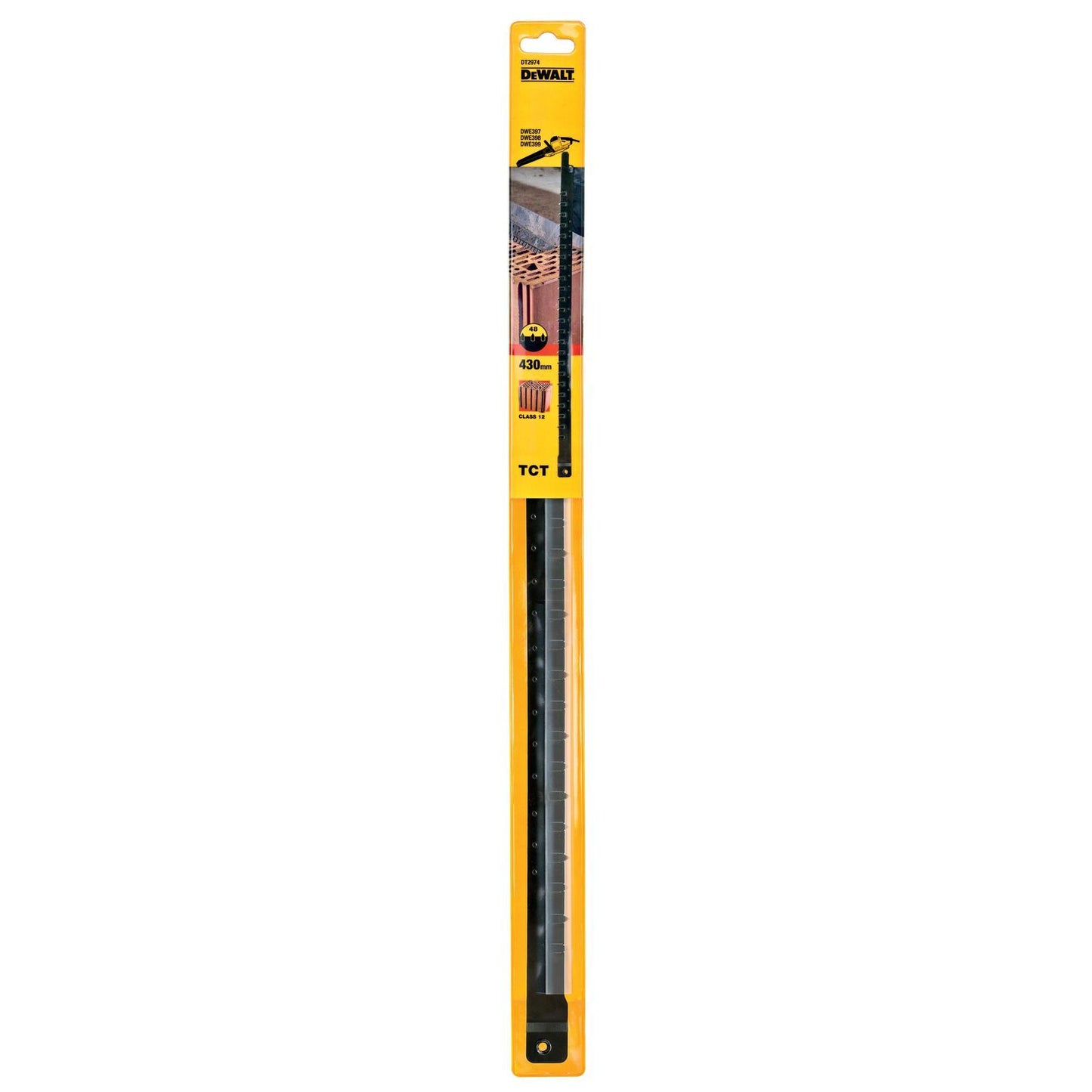 DT2974 Alligatorzaagblad TCT 430mm Holle blokken
