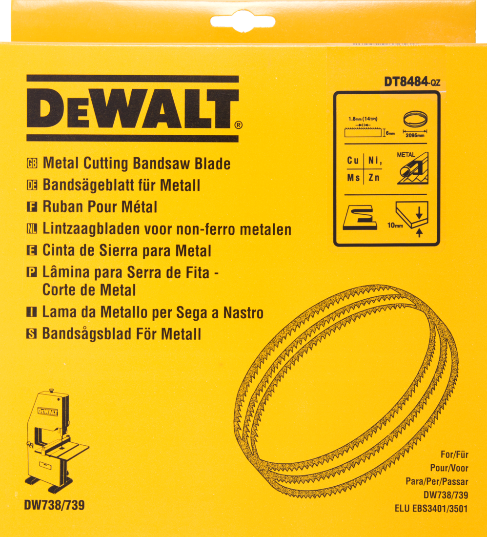DT8484 Bandsägeblatt DEW-DT8484-QZ