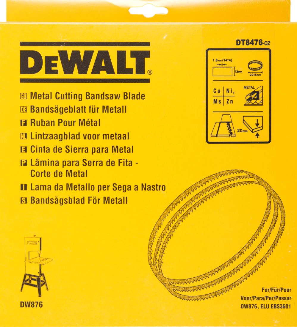 DT8476 Lintzaagblad DEW-DT8476-QZ