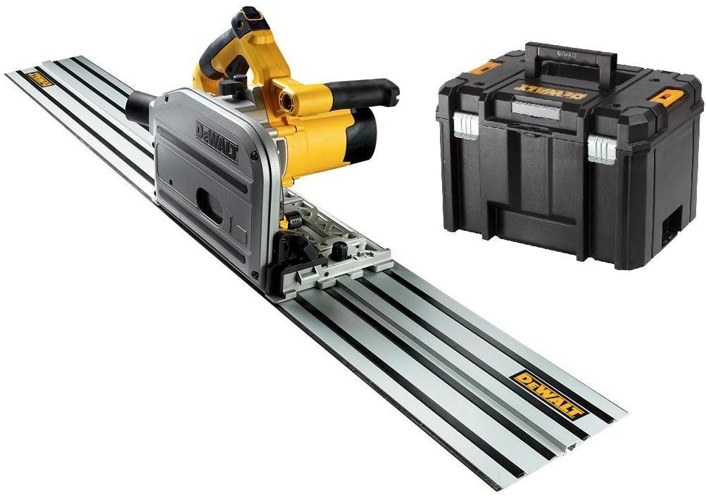 DWS520KT Plunge saw 1300W with 1.5 m guide rail in TSTAK