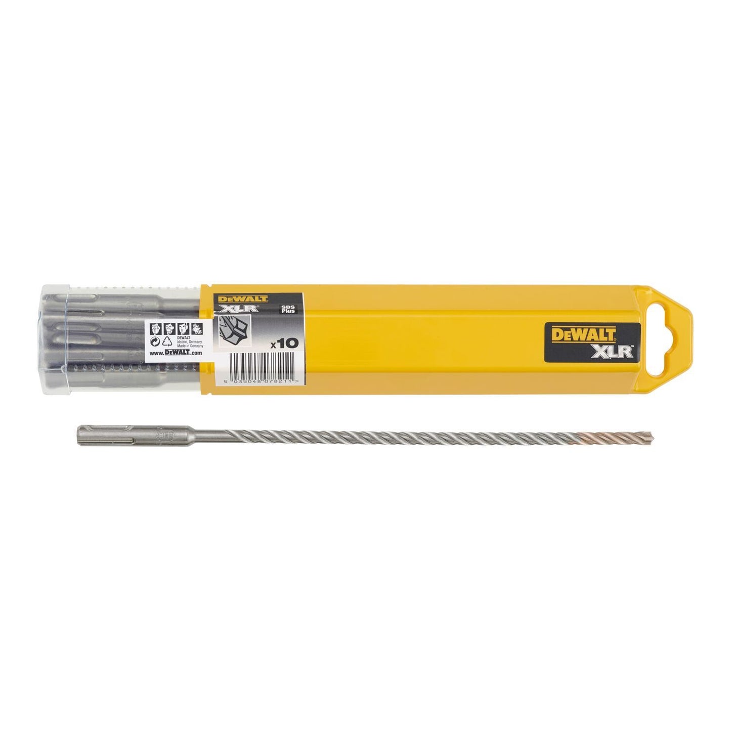 DT8967 Drill SDS Plus XLR 4 Cutter 10x100x160mm 10 Pieces