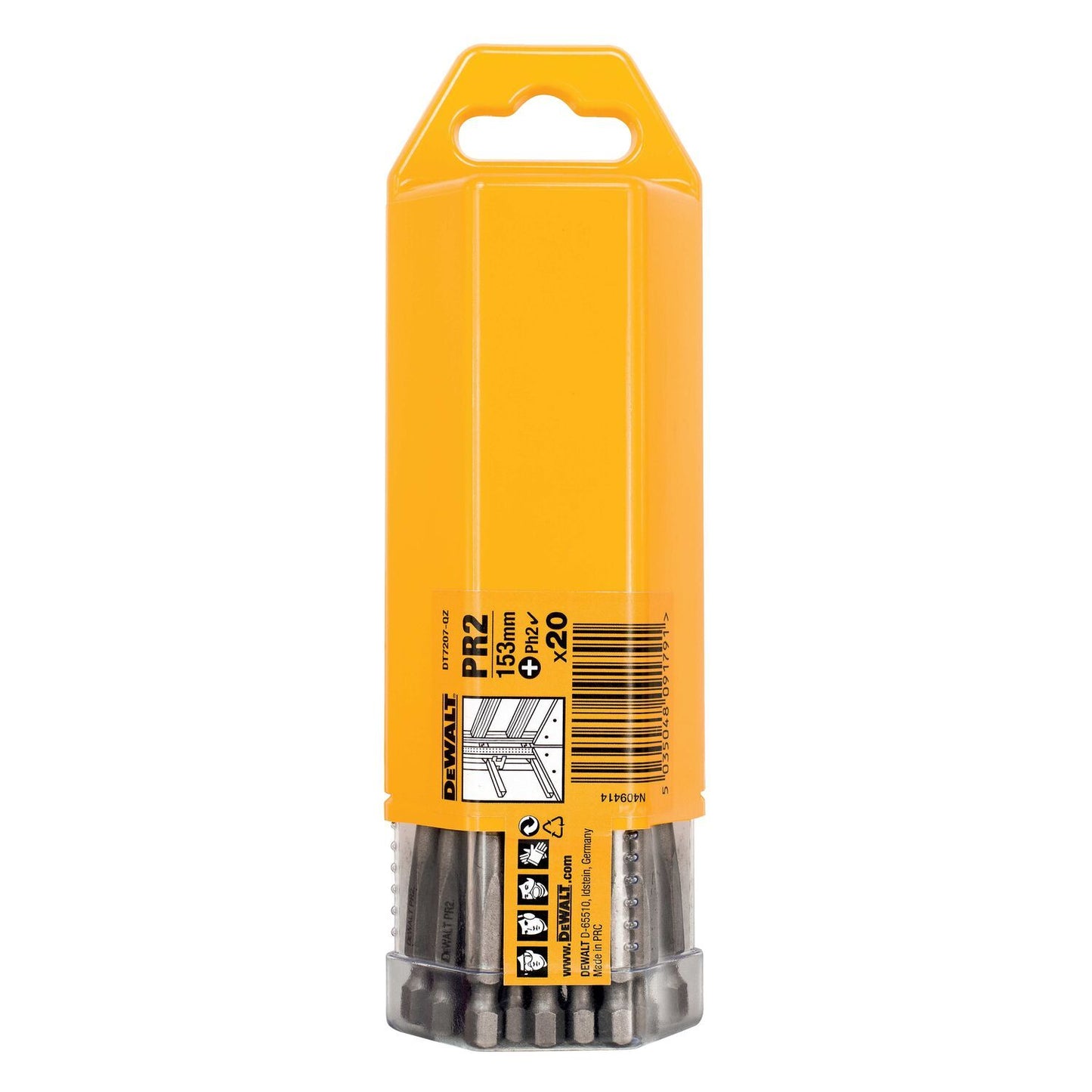 DT7207 PR2 153mm Screwdriver bit for DCF6201 20 pcs