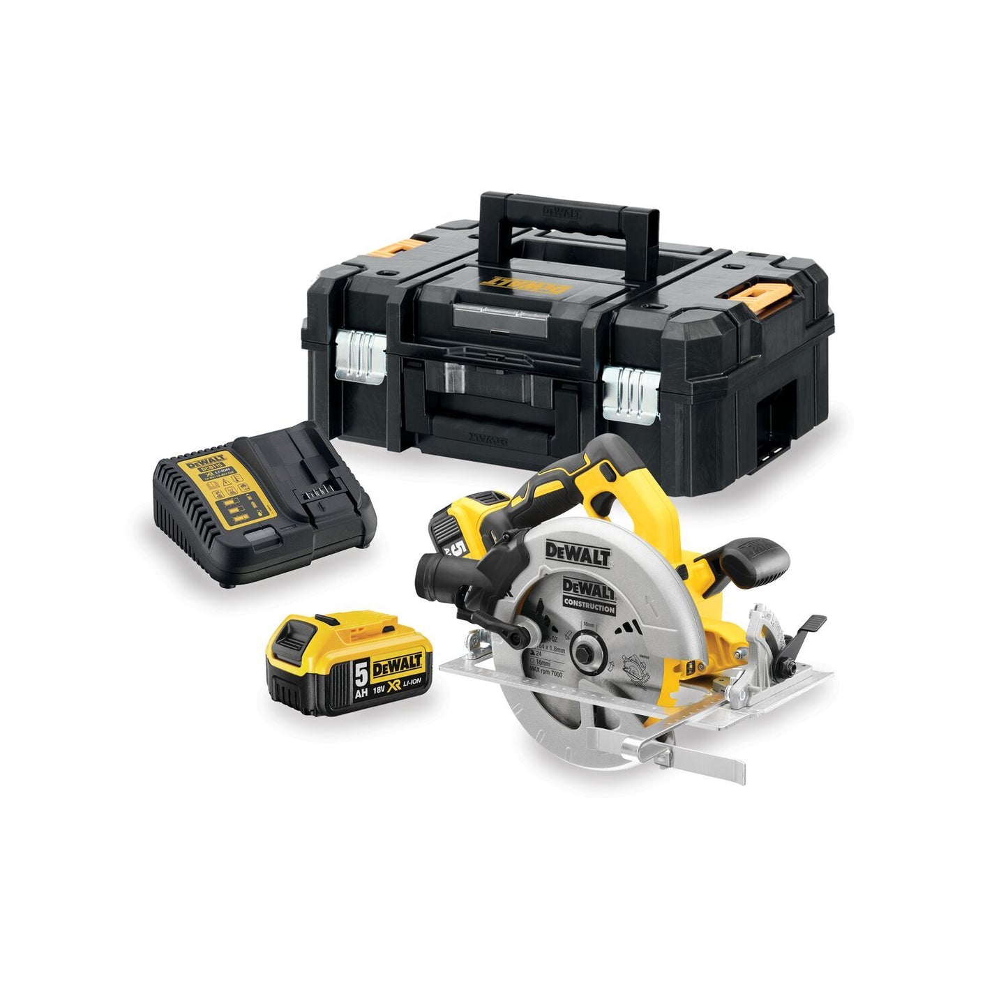 DCS570P2 Cordless Circular Saw 18V 5.0Ah XR Li-ion in TSTAK