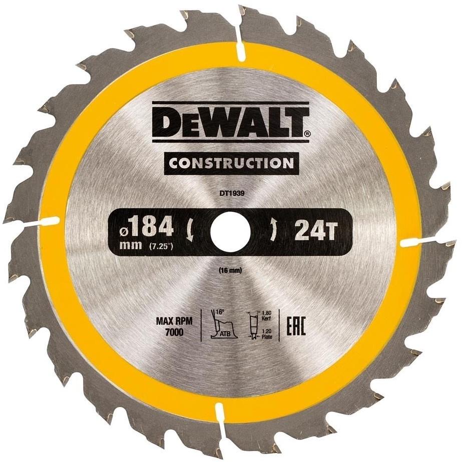 DT1939 ATB Kreissäge 184x16mm. 24T Universal