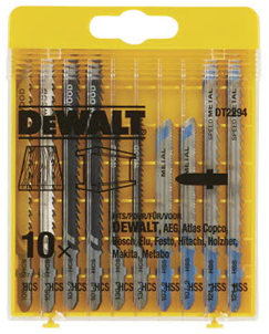 DT2294 Stichsägeblatt-Set Holz / Metall 10-tlg