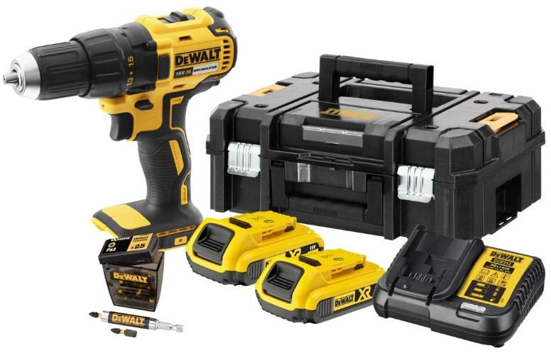 DCK777D2T Accu Schroefboormachine 18V 2,0Ah XR Li-ion in TSTAK OP=OP