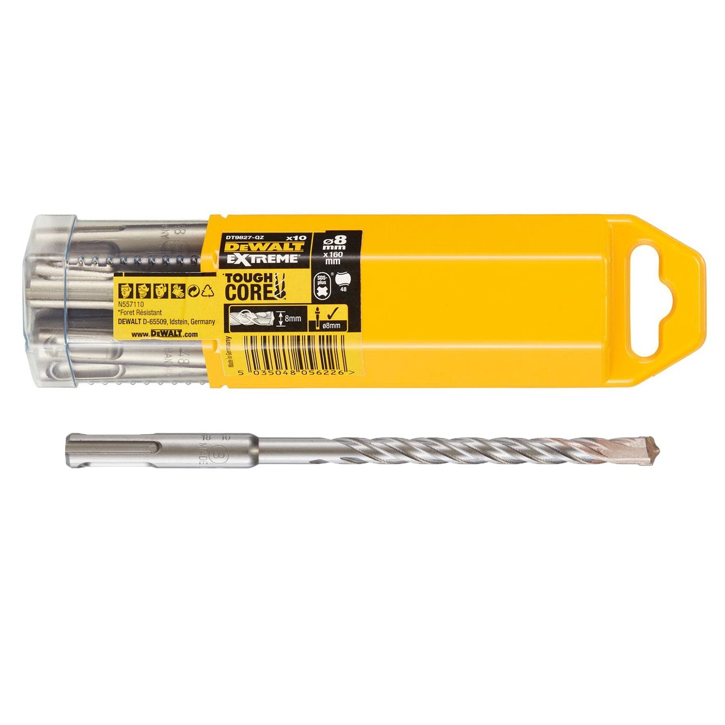 DT9827 Bohrer SDS Plus EXTREME2 8x100x160mm 10 Stück