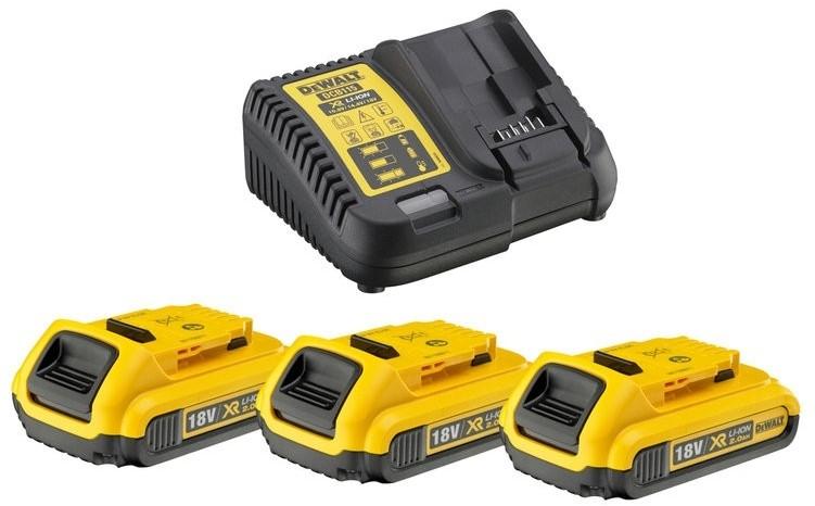 DCB115D3 Starter set charger + 3 x Batteries 18V 2.0Ah XR Li-ion