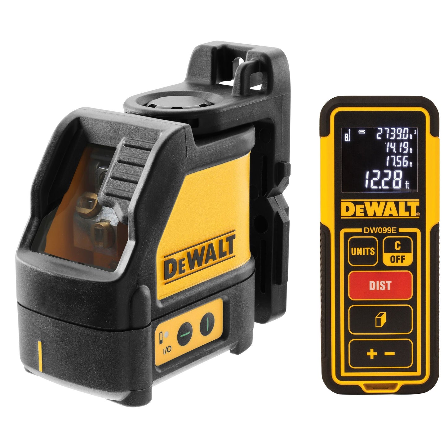 DW0889CG Combiset DW088CG Self-Leveling Cross Line Laser + DW099E Digital Distance Meter