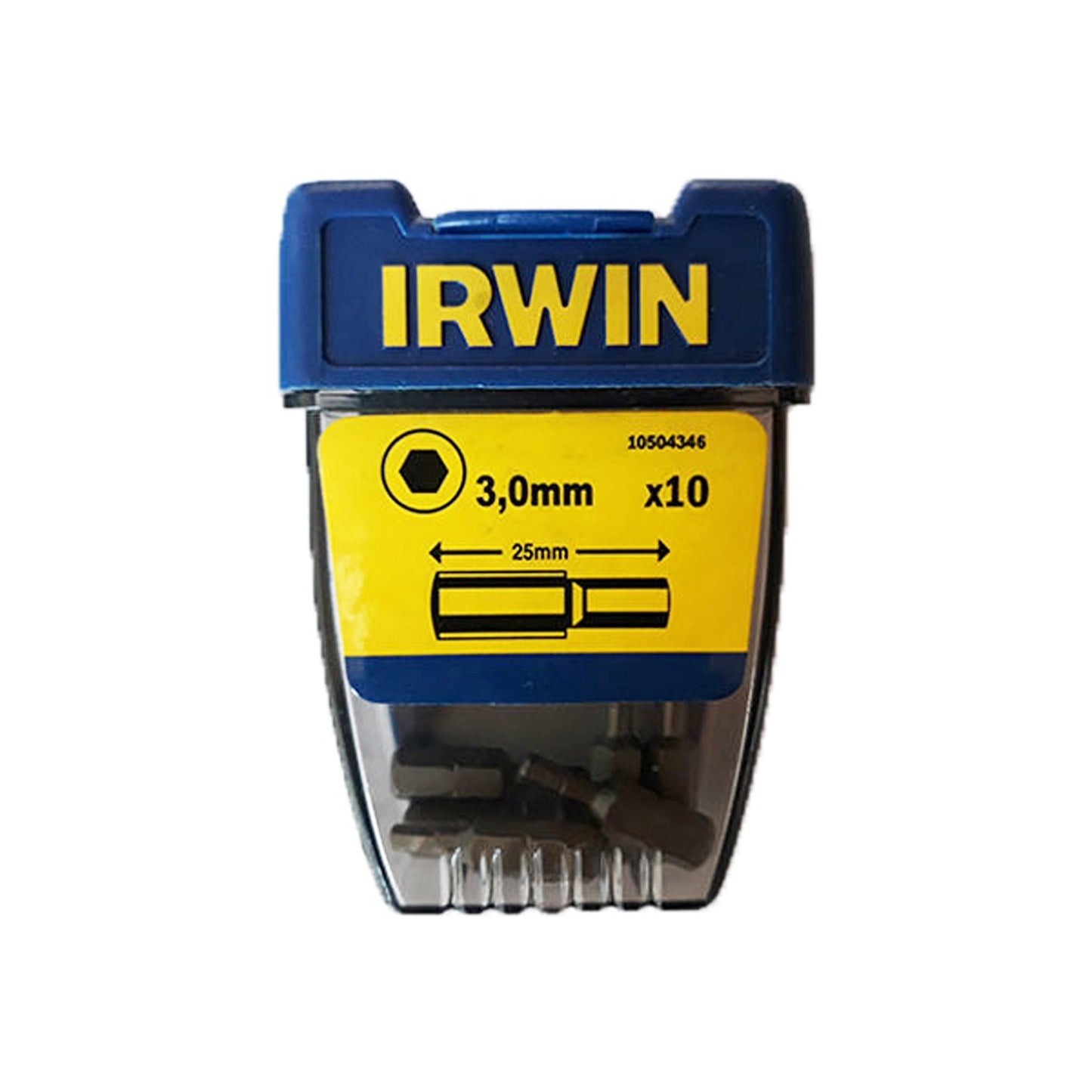 Irwin Zeskantig 3,0 mm - 1/4”/25 mm - 10 stuks - 10504346