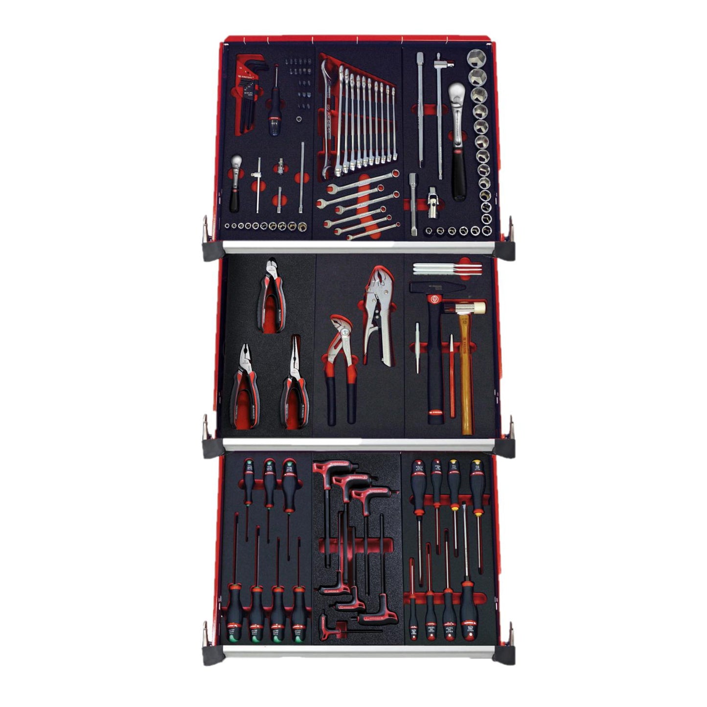 Tool set of 9 Foam modules - 115 pieces - CMM.115BNL