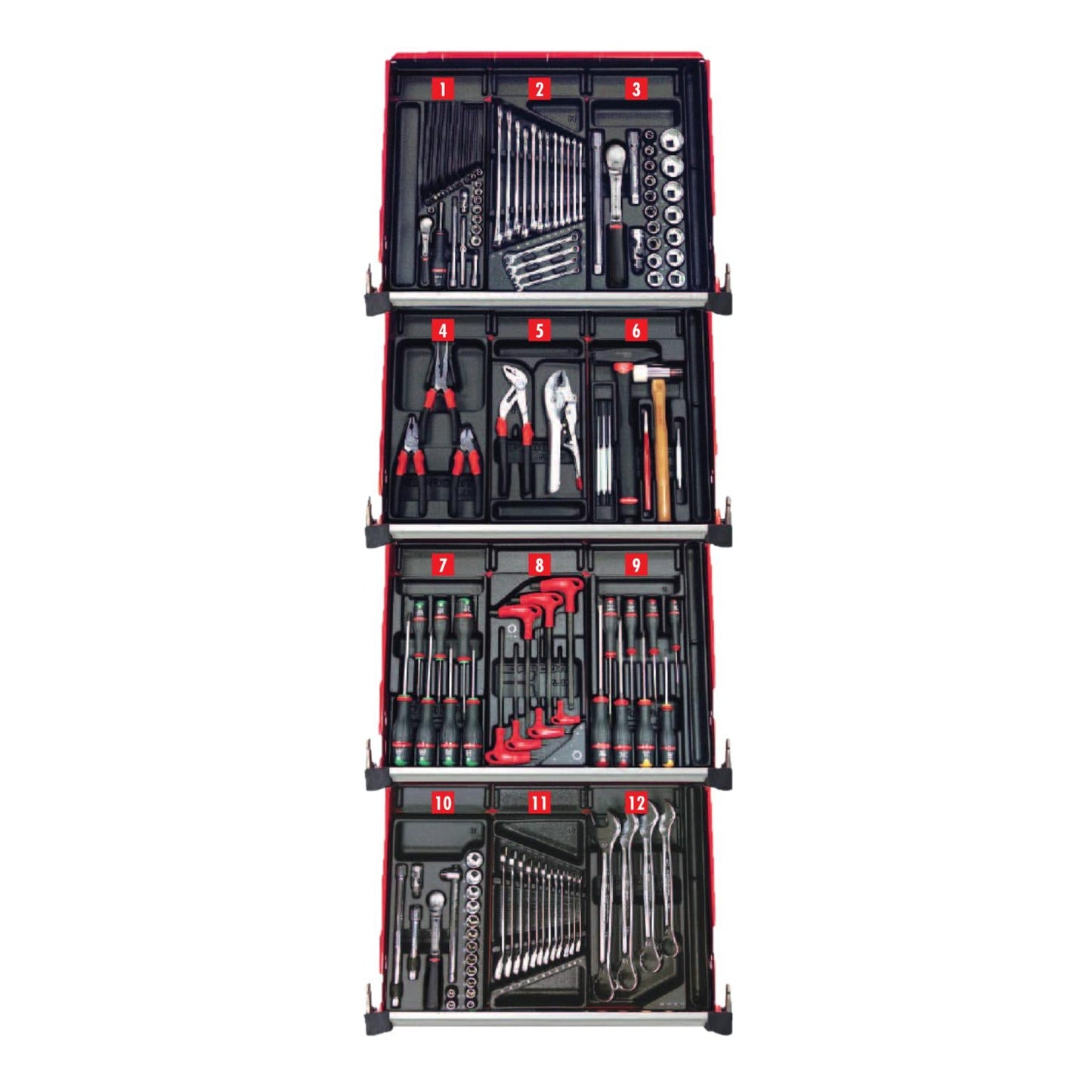 Tool set of 12 modules - 150 pieces - CM.150BNL