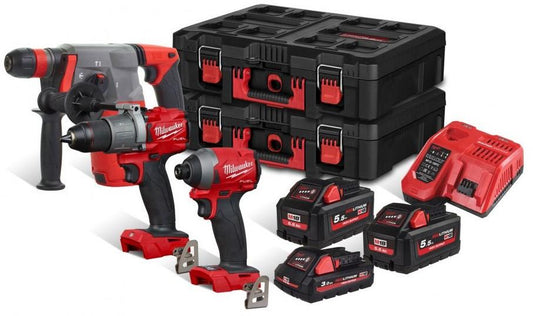 Milwaukee M18 FPP3P2-533P 18V 5.5Ah, 3.0 Ah Li-Ion in koffer - 4933478832