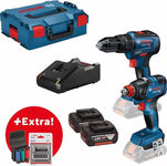 Bosch Blue Battery Combi Set GSB + GDX 18V 4.0Ah Li-ion in L-Boxx + Accessory Set