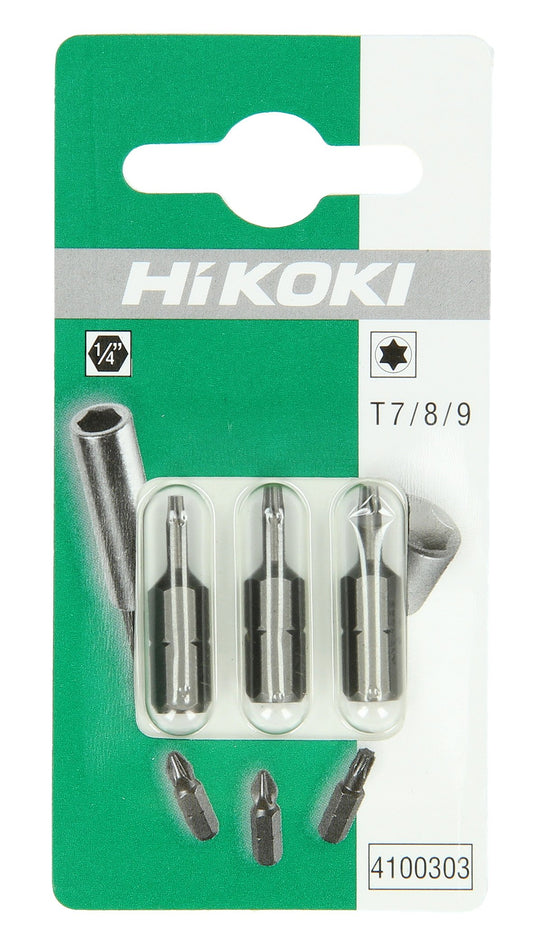 Bits 1/4" Torx T7 / T8 / T9- 25mm - 4100303