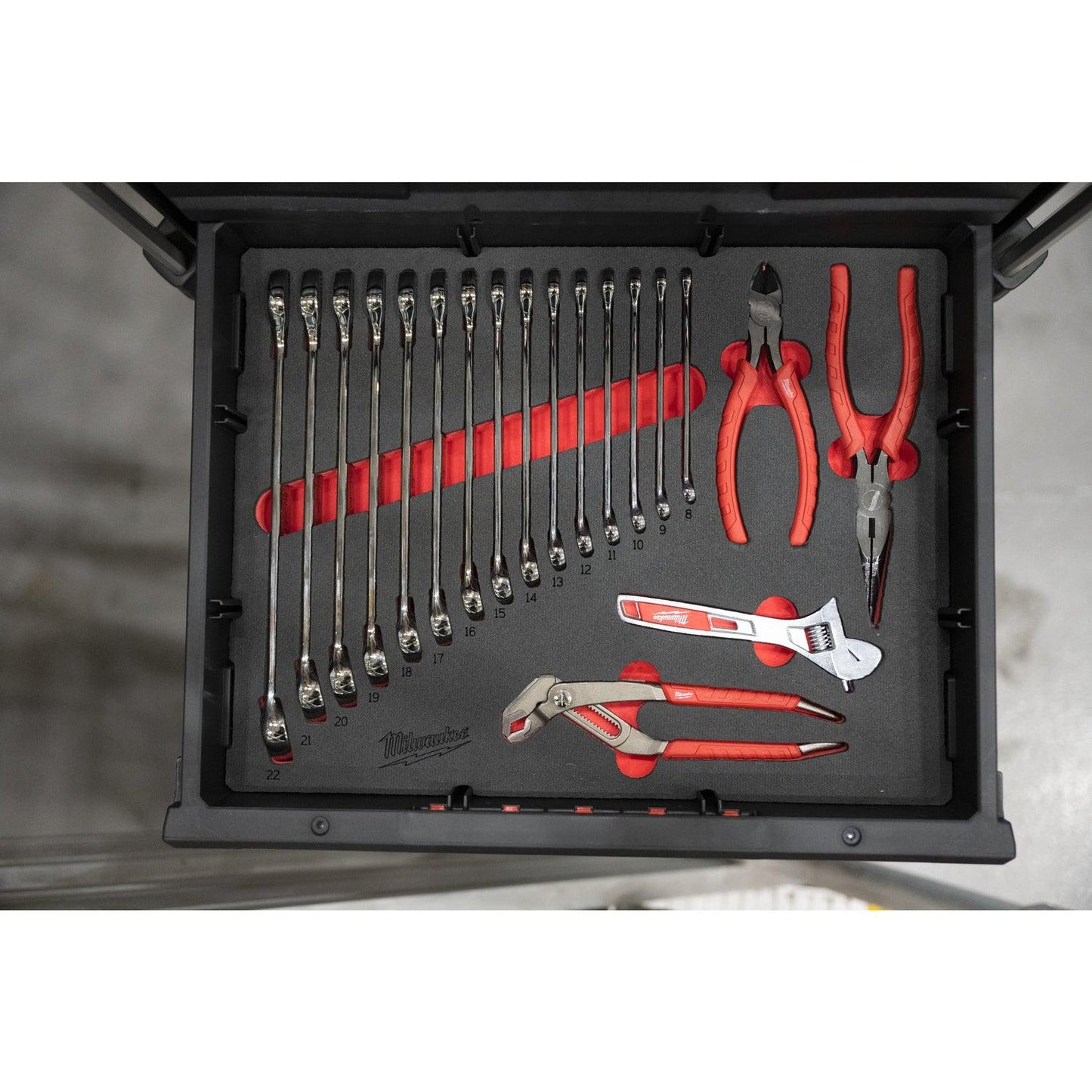 MAX BITE™ Wrench and Pliers Set in PACKOUT™ Foam Insert - 19 pcs - 4932480715