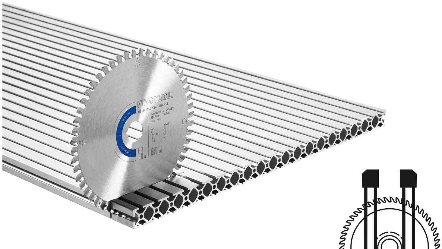 Festool Cirkelzaagblad Aluminium/Plastics HW 160x1,8x20 F/FA52 - 205555