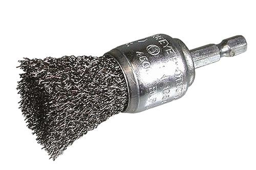 Borstenbürste 25x0,3 mit 1/4" Sechskant-Wellstahldraht - 751324