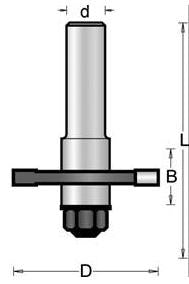 8 mm Scheibenschneider 40 x 4 x 58 mm - 754119