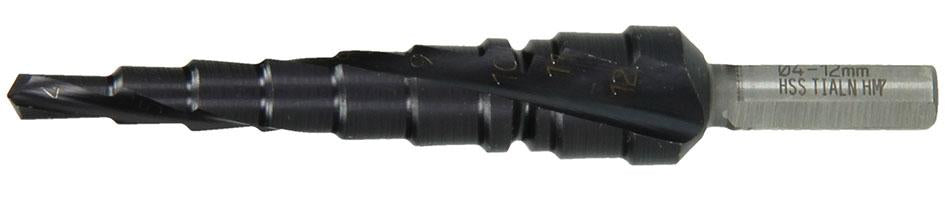 Trapboor HSS TiAlN D. 4 - 12 mm - 780101