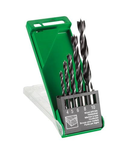 5-piece set of wood twist drills (4/5/6/8/10 mm) - 781981