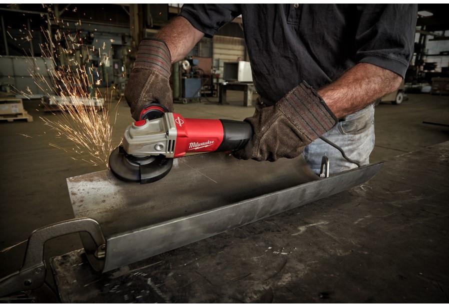 Milwaukee AGV 13-125 XSPDEB Haakse Slijper met Peddelschakelaar 125mm 1250W - 4933464998