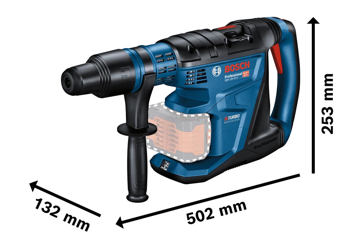 GBH 18V-40 C Akku-Bohrhammer BITURBO 18V 5,5Ah XL-Boxx - 0611917103