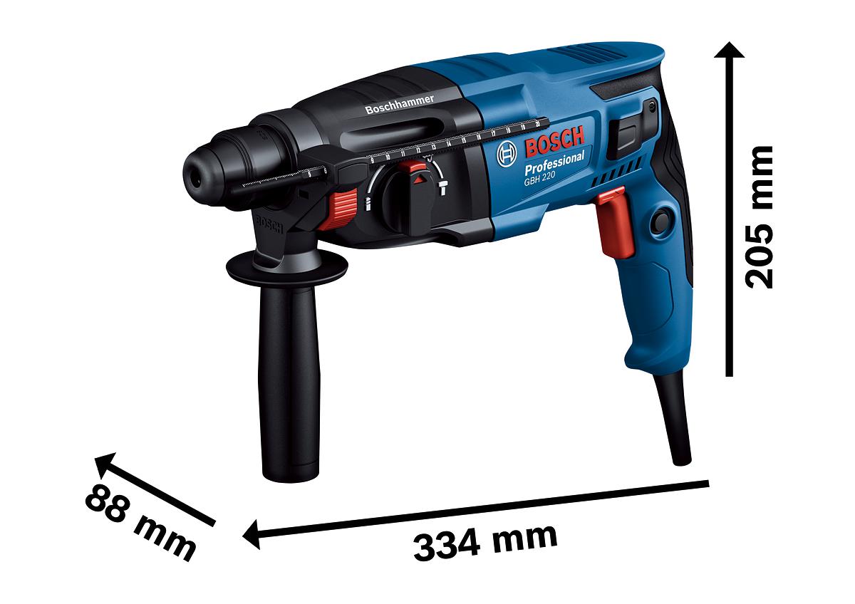 GBH 2-21 Schlagbohrmaschine SDS+ 720W im Transportkoffer - 06112A6000