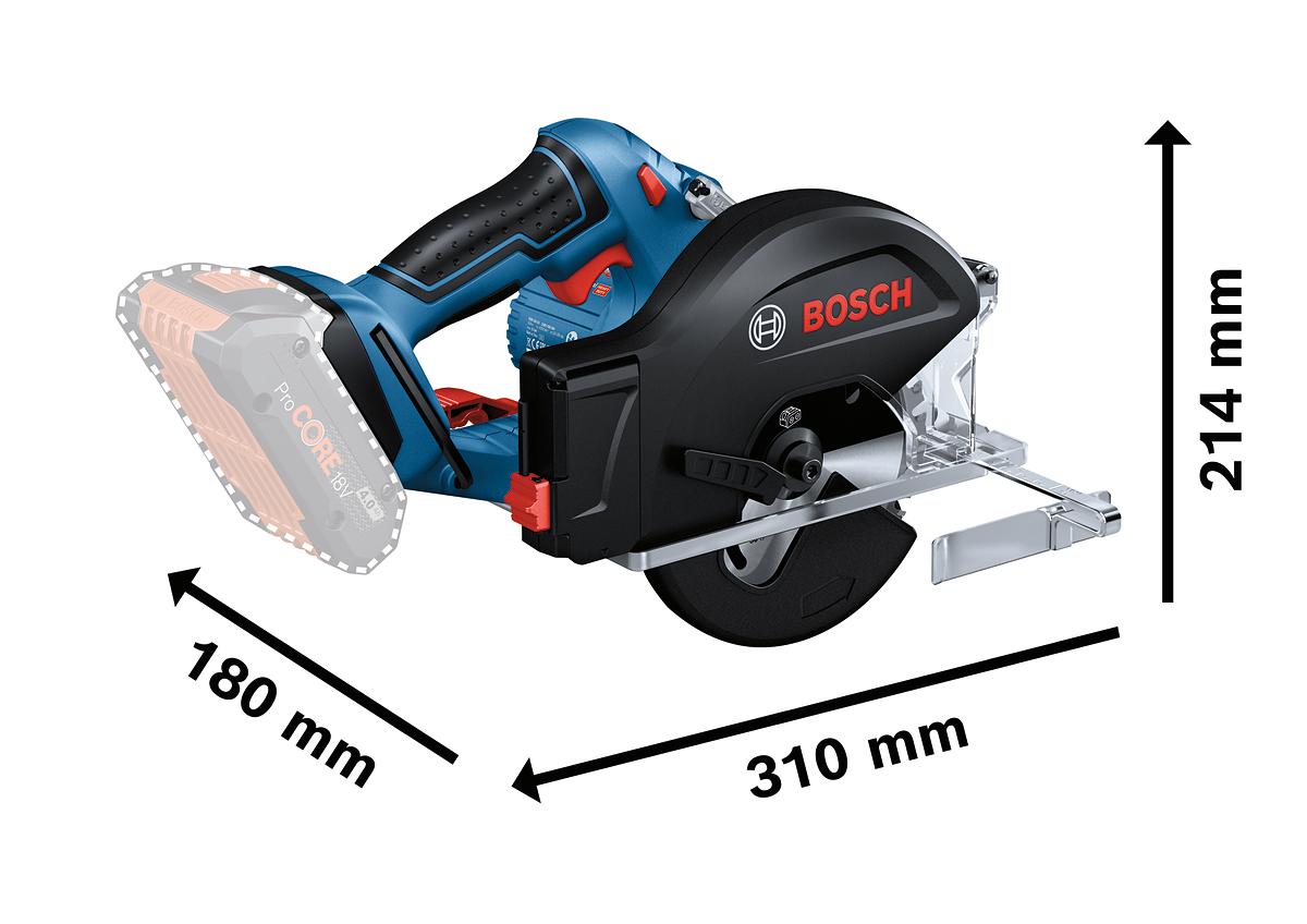 GKM 18V-50 Accu Cirkelzaag 18V 5.0Ah in L-Boxx - 06016B8002